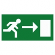 Pictogram Vluchtweg aanduiding rechtsaf	