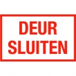 Pictogram bord Deur Sluiten